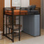 Lit mezzanine en métal avec bureau, tablettes, prise de courant, DEL et garde-robe-2117607056-2117607059
