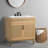 Javer 36 in. W x 18 in. D x 33 in. H Bohemian Rattan Freestanding 2-Shelf Bath Vanity Cabinet Base Only (Sink Basin not Included), Oak-93805409