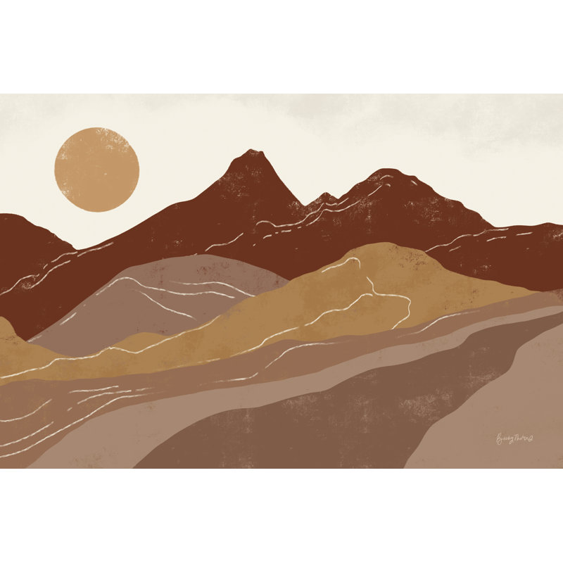 Peru Trails Neutral by Becky Thorns - Wrapped Canvas Art Prints, 20cm H x 30cm W
