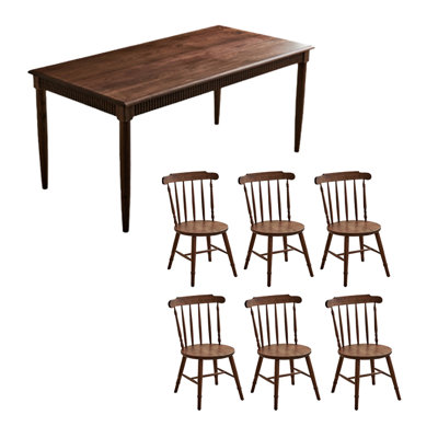 High quality solid wood large table set