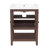 24" Brown Modern Sleek Bathroom Vanity Elegant Ceramic Sink With Solid Wood Frame Open Style Shelf-116234451