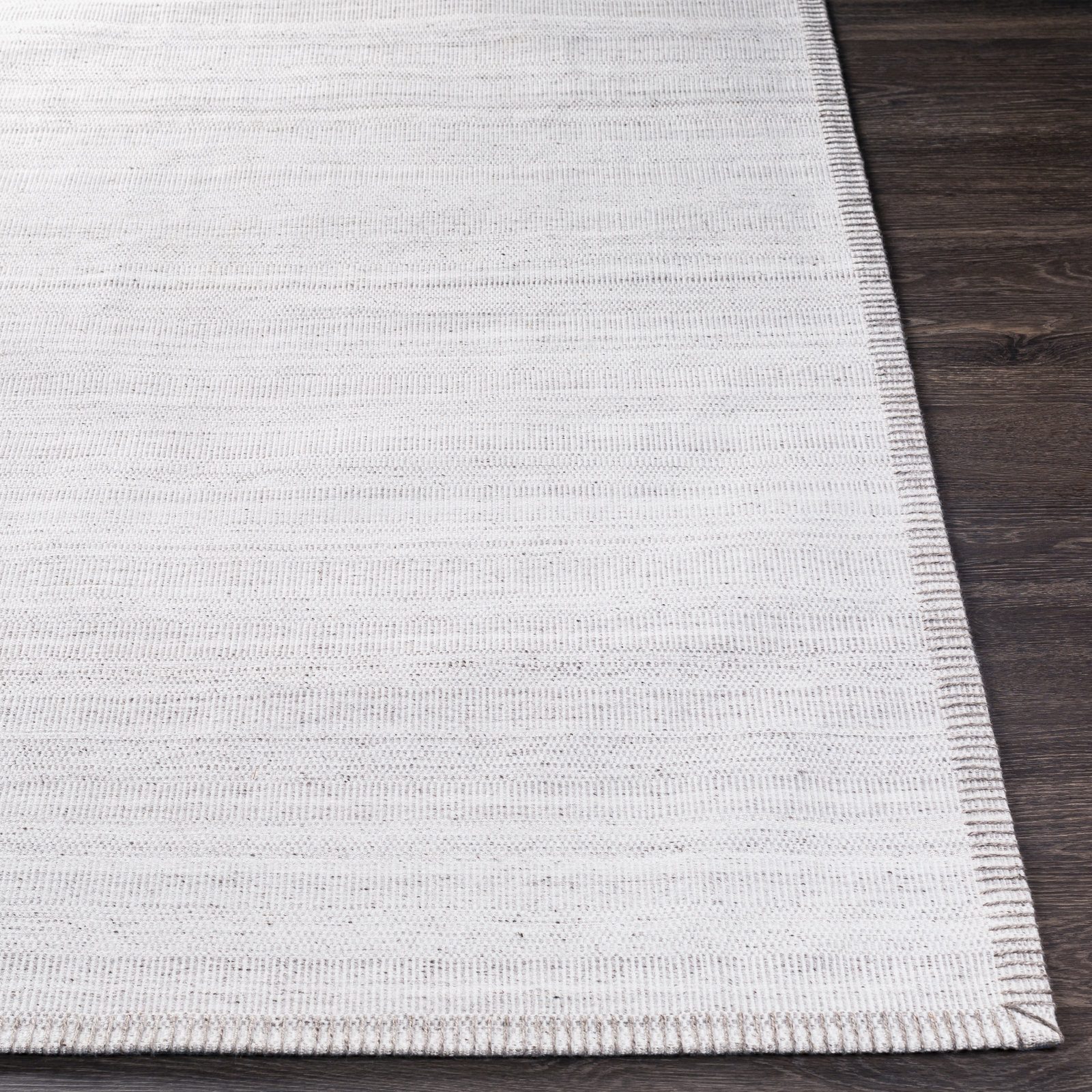 Eljah Cream Hand-Woven Flatweave Rug, Rectangle 8'10" x 12'