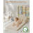 2-in-1 Soft Bubble Dot Minky Fold-Out Couch, Convertible Toddler Sofa, Kid Furniture for Playroom, Beige-1238166206