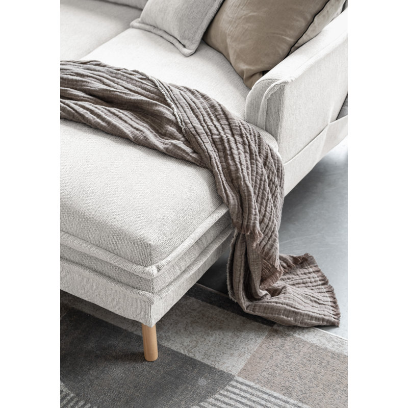 Charming Charlie Limited 8 Seater Sofa Bed, Left facing, Beige