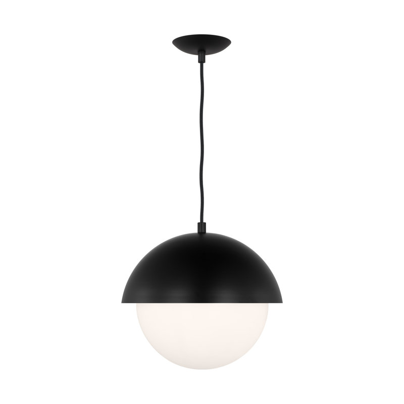 Luminaire suspendu moyen 1 lumière Hyde, Nuit noire