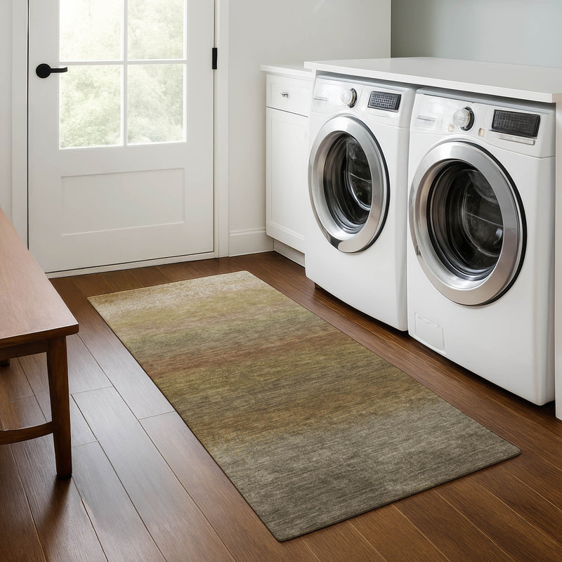 Premium Machine Washable Ariel Ombre Rug, Runner 2'3" x 7'6"