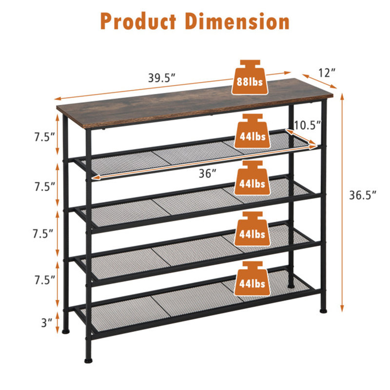 20 Pair Shoe Rack