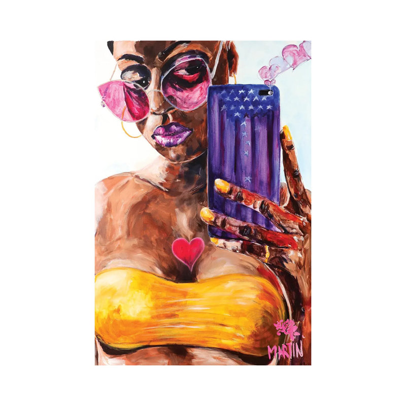 Perfect Selfie by Peter Martin - Floater Frame Gallery-Wrapped Canvas Giclée on Canvas, Wrapped Canvas