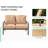Outdoor 4 Pcs Patio Conversation Set-991135829