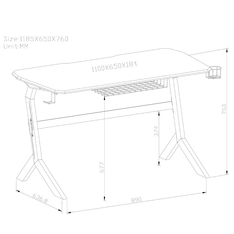 Nastya Javelin Computer Desk