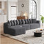 Boneless Comfortable Modern Cloud - Shaped L - Shaped Modular Sectional Sofa Set With Ten Pillows For Relaxing In The Living Room-148062267-148062271