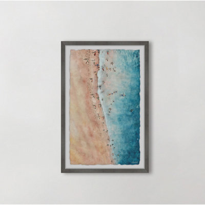 «The Beach Is Waiting» par Marmont Hill - peinture encadrée