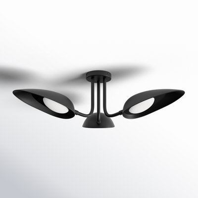 Inge 3 Light Metal Semi Flush Mount