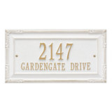 Gardengate Personalized Grande 2-Line Wall Address Plaque