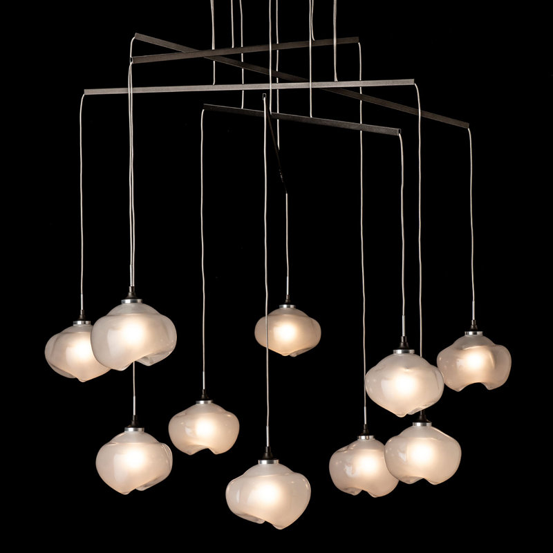 Ume 10-Light Mobile Pendant - Modern Brass - Long Overall Height, 86.5", Oil Rubbed Bronze