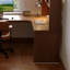 Bureau d'écriture en L en bois massif brun noisette-118509560-118509563