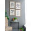 Ensemble de décorations murales botaniques 15,7 x 20,7 po pour la maison, le salon, la salle à manger, la chambre à coucher, le couloir, ensemble de 4