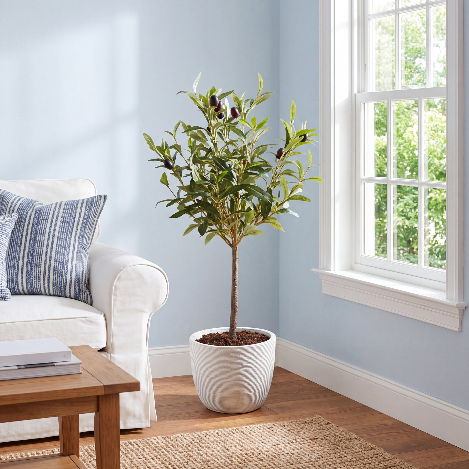 28'' Faux Olive Tree Tree in Pot