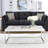 Stylish Rectangular Coffee Table With Oak And Sled Foundation Structure Design Base