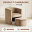 Fauteuil d'appoint rembourré avec repose-pieds Kyah-95165975