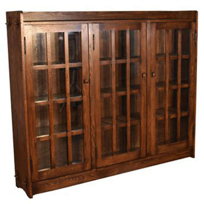 Buffet 62 tiroirs Mission Oak - Noyer