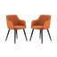 Chaise avec accoudoirs rembourrée en tissu Joao-1642509479