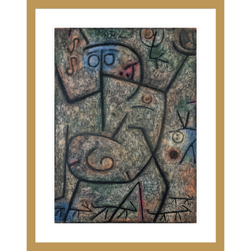 Oh! Ces rumeurs! par Paul Klee - Impression Giclée sur cadre, 29,5 po H x 23,22 po L