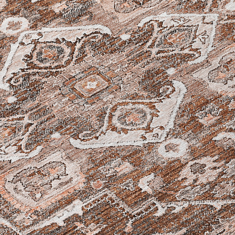 Tapis d'intérieur rond 8 pi Terra Cotta