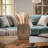 Rochella Modern Aluminum Metal Decorative Vase with Geometric Textured Design - Contemporary Accent for Elegant Decor-86749033-86749032