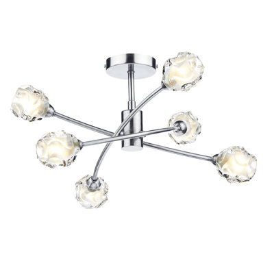 Mcdermott Glass Semi Flush Mount