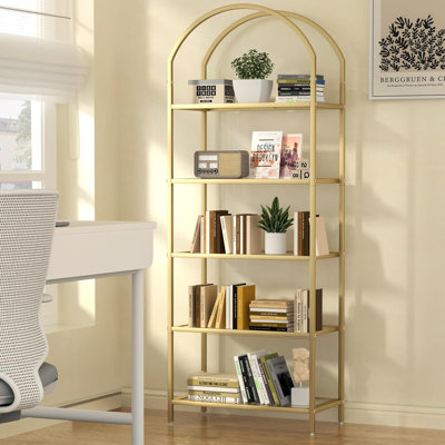 Arched Bookshelf Display Rack
