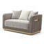 Causeuse Lexington, brun / beige clair