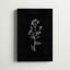 «Black White Botanical Silhouette II», reproduction de dessin sur toile tendue-823494870