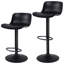 Height Adjustable Bar Stools, Modern Padded Counter Stools with Back, Easy Assembly Swivel Kitchen Island Stools with Footrest, Comfortable Bar Chairs-676183167