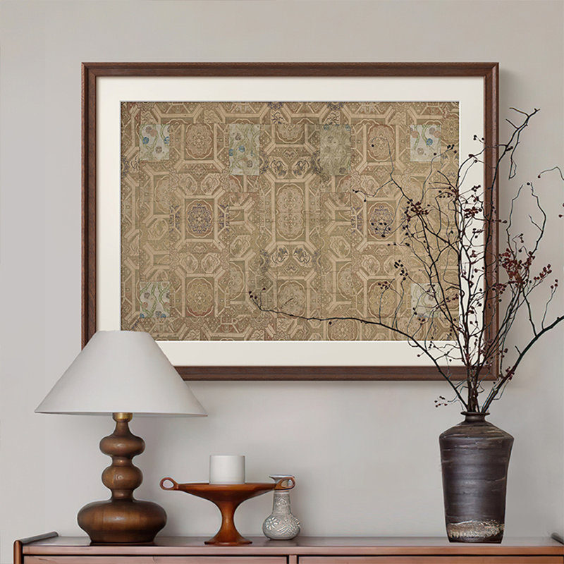 Art mural Mid-Century moderne en toile pour salon, H 29,13 po x l 37,01 po