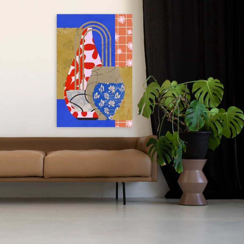 Art contemporain, art contemporain abstrait, H 48 po x l 32 po