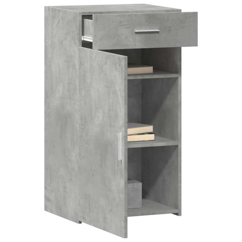 Neelum Sideboard, 93cm H x 50cm W x 42.5cm D, Concrete Grey
