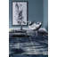 Shibori Hand Knotted Wool Abstract Area Rug in Blue-608191021