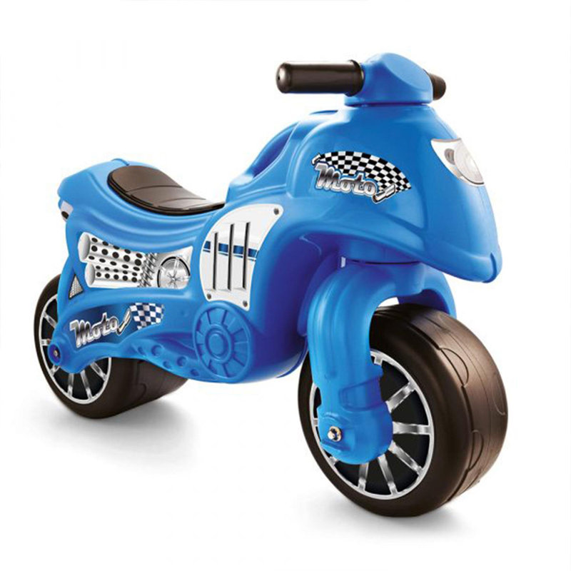 Gurney Isabelle & Max 1 Seater Motorcycles Push/Pull Ride On, Blue