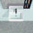 21"X16" White Ceramic Rectangular Wall Mounted Bathroom Sink With Faucet Hole And Overflow
