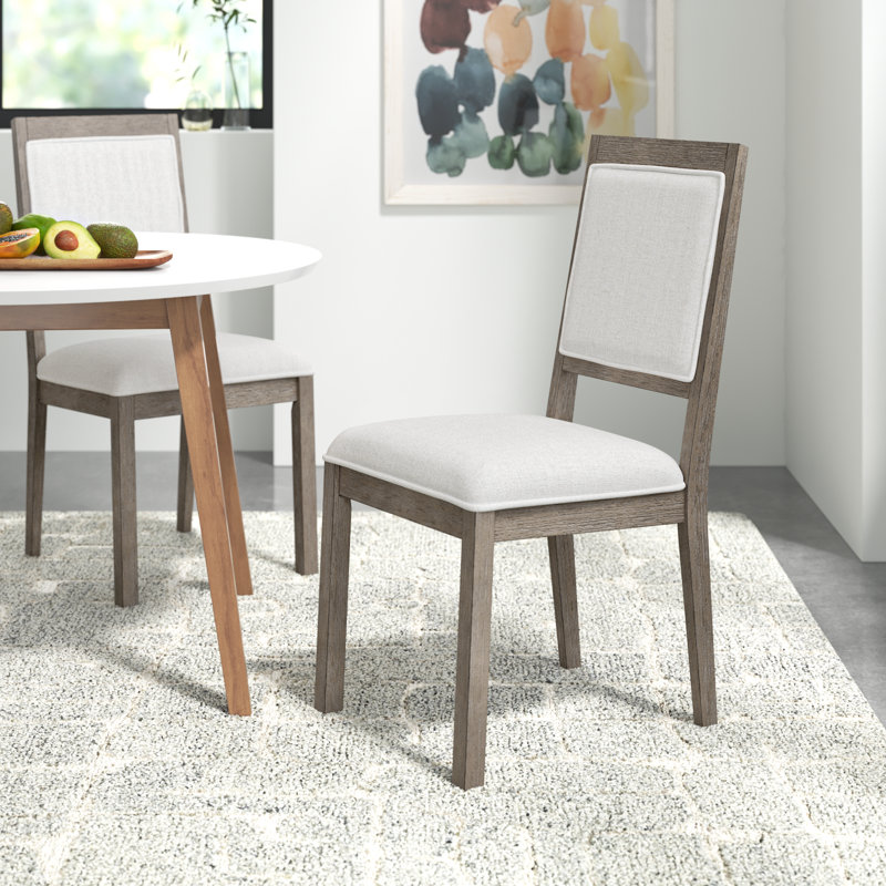 Chaise d'appoint rembourrée Nya, Gris délavé