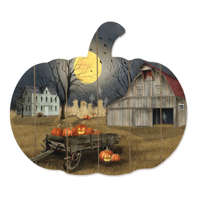 Spooky Harvest Moon par Billy Jacobs - impression sur bois