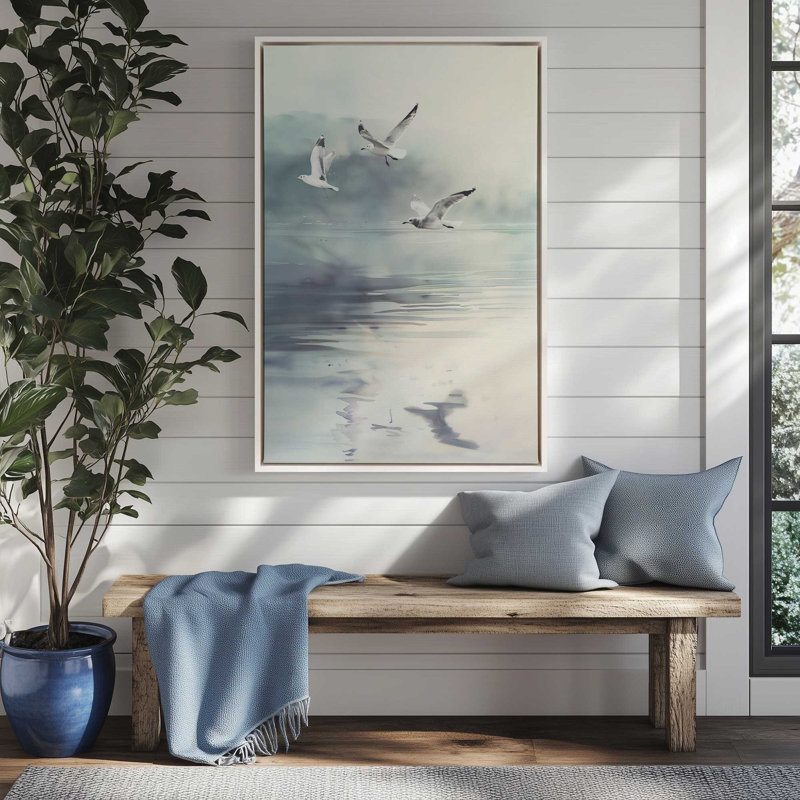 Misty Soar II, Cadre flottant or poli, H 12,75 po x l 8,75 po x P 1,75 po