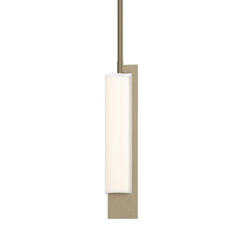 Mini-luminaire suspendu cylindrique à 1 lumière Axis, Or doux