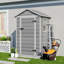 Breella 4 ft. W x 3 ft. D Plastic Pent Storage Shed