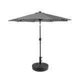 Pierpoint 9 Ft. Lighted Market Umbrella With Fillable Stand