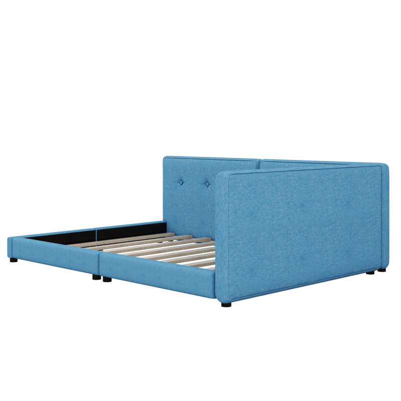 Upholstered Unfinished Tufted Bed