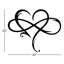 Art mural en métal Infinity Heart - romantique, symbole de l'amour - sculpture moderne minimaliste - cadeau d'anniversaire de mariage - décoration industrielle rustique - signe d'amour de couple - œuvre d'art élégante-1569023058