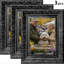 Cadre photo 3 pièces 11 "x 14" noir traditionnel pour décor de chambre à coucher-646243083-646243086-646243087