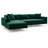 Ludivine 112" Wide Velvet Sofa & Chaise-1639635463-1639635461